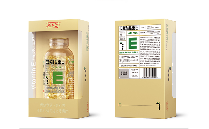 養生堂天然維生素E軟膠囊